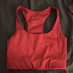 Girlfriend Collective Red Paloma Sports Bra